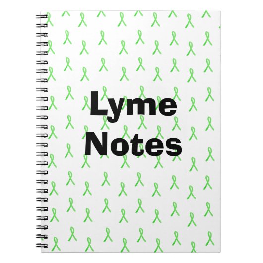 Lyme Notes Lyme disease Awareness Ribbbons Notizblock (Vorderseite)