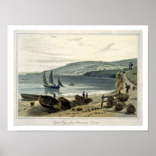 Lyme Regis, aus Charmouth, Dorset, aus "A Voyage" Poster