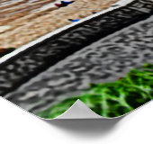 Lyme Regis Beach und Cobb Poster (Ecke)