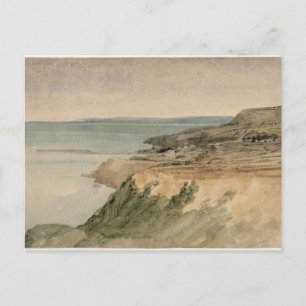 Lyme Regis, Dorset, c.1797 (w/c über Bleistift auf Postkarte