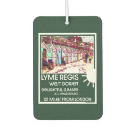 Lyme Regis Dorset England Vintag British Holiday Autolufterfrischer