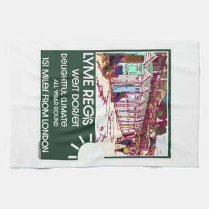 Lyme Regis Dorset England Vintage Britischer Urlau Geschirrtuch