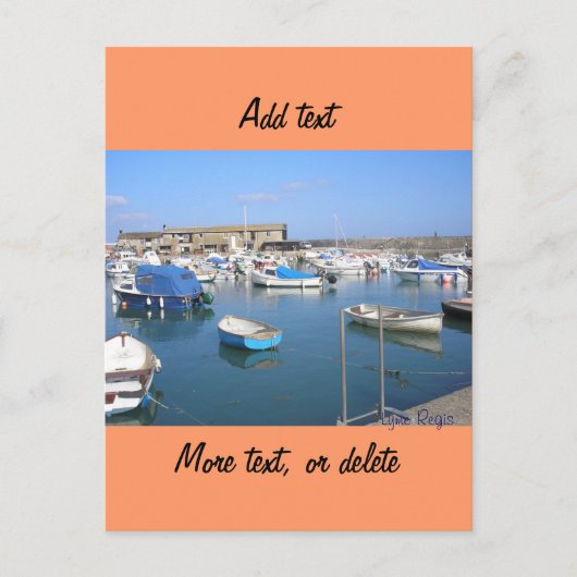 Lyme Regis, Dorset Postkarte (Vorderseite)