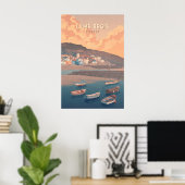 Lyme Regis Küsten Reiseplakat Poster (Heimbüro)
