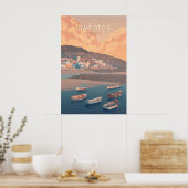 Lyme Regis Küsten Reiseplakat Poster (Küche)