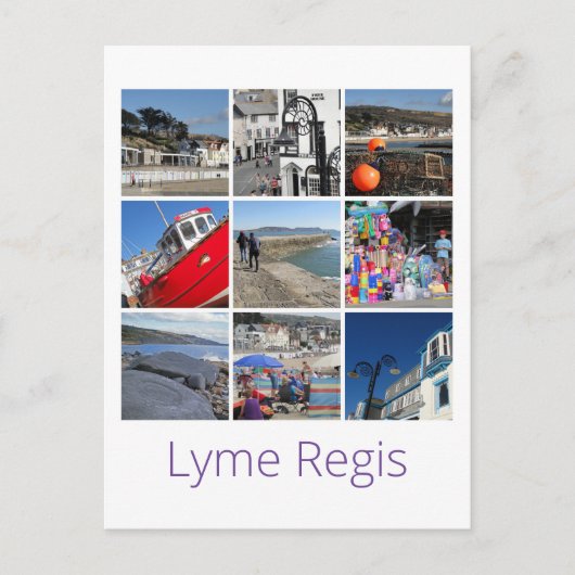 Lyme Regis Postkarte (Vorderseite)