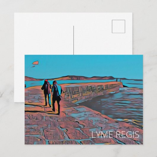 Lyme Regis Postkarte (Vorne/Hinten)