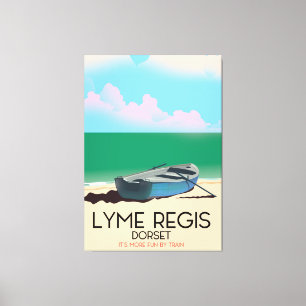 Lyme Regis, Vintage Reiseplakat. Leinwanddruck