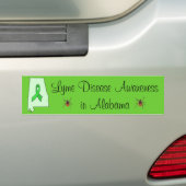 Lyme-Syndrom im Autoaufkleber Alabama (Auf Auto)
