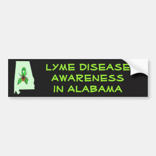Lyme-Syndrom im Autoaufkleber Alabama