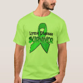 Lyme-Syndrom Überlebendes Shirt (Vorderseite)