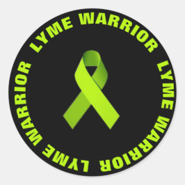 Lyme Warrior Ribbon Activism Awareness Aufkleber
