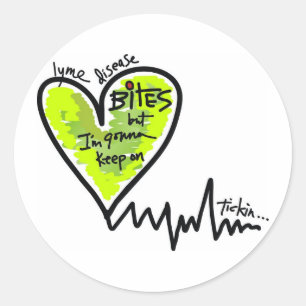LymeAngels/Lyme Bisse! Runder Aufkleber
