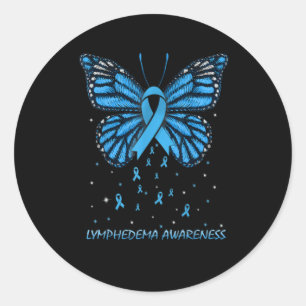 Lymedema Awareness Butterfly Runder Aufkleber