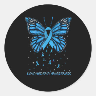 Lymedema Awareness Butterfly Runder Aufkleber