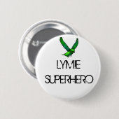 LYMIE SUPERHELD Knopf Button (Vorne & Hinten)