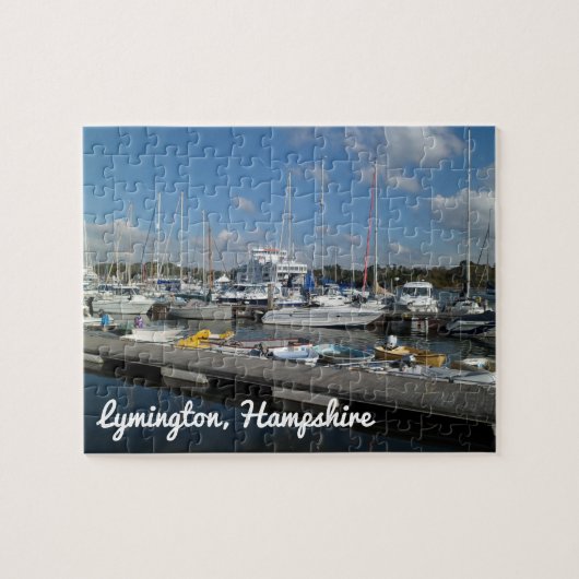 Lymington Hampshire Segelboote in Marina Puzzle (Horizontal)