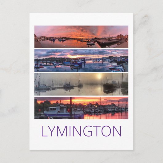 Lymington Postkarte (Vorderseite)