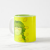 Lymoonas Grün Zweifarbige Tasse (Vorderseite Links)