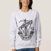 Lymphad (Heraldisches Schiff) - Schwarzer T - Shir Sweatshirt (Vorderseite)