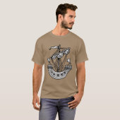 Lymphad (Heraldisches Schiff) - Schwarzer T - Shir T-Shirt (Vorne ganz)
