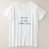 Lymphangioleiomyomatose LAM 2-seitige Plus-T - Shi Große Größe T-Shirt (Design Rückseite)