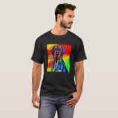 Lymphe Bluthund Welpen Pop T-Shirt (Vorne ganz)