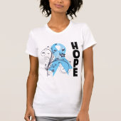 Lymphedema Floral Hope Ribbon T-Shirt (Vorderseite)