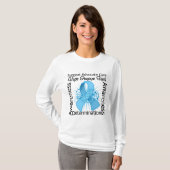 Lymphedema Inspirations-gewundenes Band T-Shirt (Vorne ganz)
