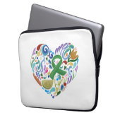 Lympherkrankung Gaben-Awareness Laptop-Computerabd Laptopschutzhülle (Vorderseite Links)