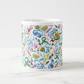 Lympherkrankung: Unterstützung der Sensibilisierun Jumbo-Tasse (Vorderseite)