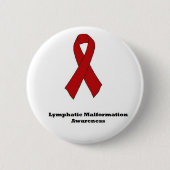 Lymphmissbildungs-Bewusstseins-Knopf Button (Vorderseite)