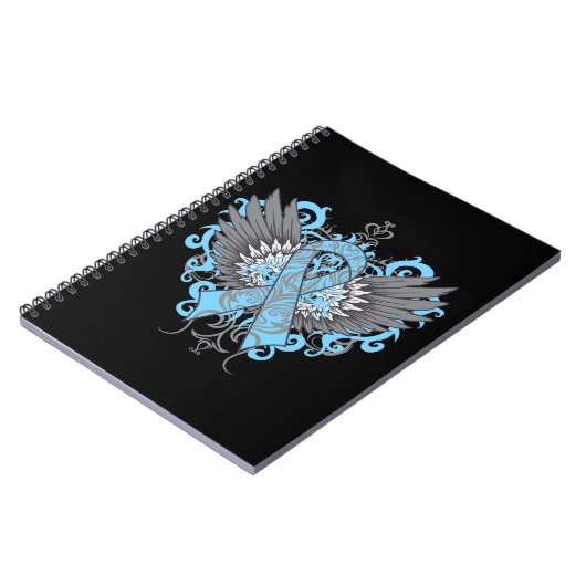 Lymphödem Bewusstsein Coole Wings Notizblock (Linke Seite)