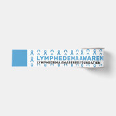 Lymphödem-Bewusstseins-Musterband Ripsband (Vorderseite)