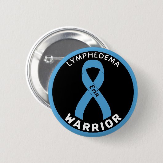 Lymphodeme-Ribbon-Schwarz-Taste Button (Vorne & Hinten)