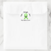 Lymphom Awareness Butterfly Runder Aufkleber (Tasche)