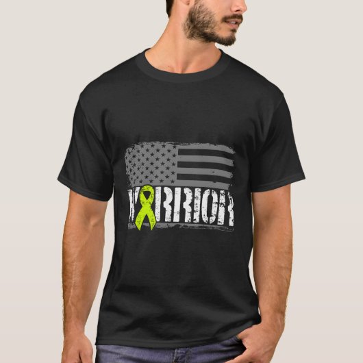 Lymphom Awareness Warrior Long Sleeve Shirt Ameri (Vorderseite)