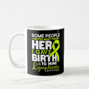 Lymphom-Bewusstsein Einige Menschen treffen ihren Kaffeetasse