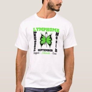 Lymphom BEWUSSTSEIN Monats-Schmetterling durch T-Shirt