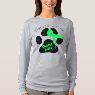 Lymphom-Bewusstsein Pfotenabdruck Langarm-Shirt T-Shirt