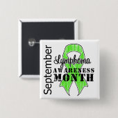 Lymphom-Bewusstseinsmonat Ribbon - September Button (Vorne & Hinten)