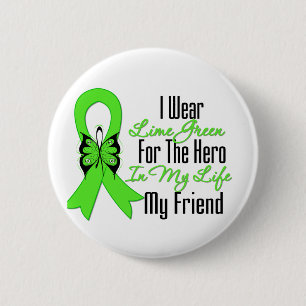 Lymphom Cancer Ribbon My Held My Friend Button