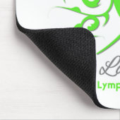 Lymphom Cancer Tribal Ribbon Hero Mousepad (Ecke)