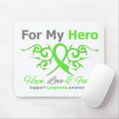 Lymphom Cancer Tribal Ribbon Hero Mousepad (Mit Mouse)