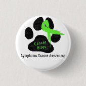 Lymphom Krebs bei Hunden Bewusstsein Button (Vorderseite)