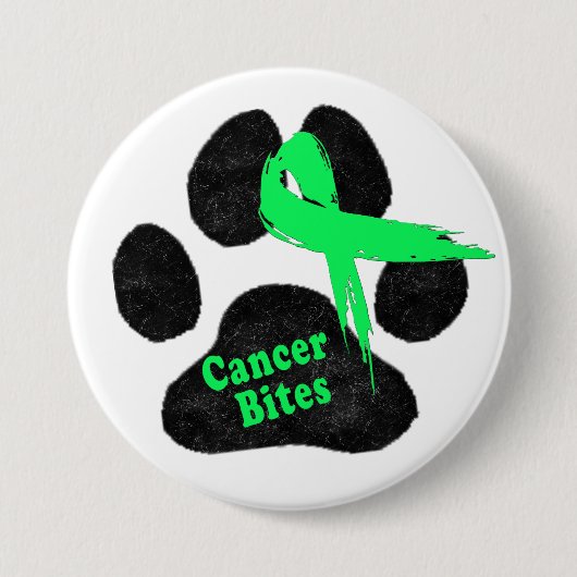 Lymphom-Krebs bei Hunden - Warnschaltfläche Button (Vorderseite)