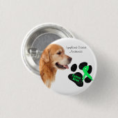 Lymphom-Krebs bei Hunden - Warnschaltfläche Button (Vorne & Hinten)
