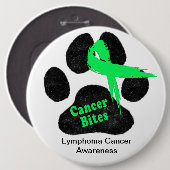 Lymphom-Krebs bei Hunden - Warnschaltfläche Button (Vorne & Hinten)