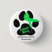 Lymphom-Krebs bei Hunden - Warnschaltfläche Button (Vorderseite)