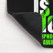 Lymphom Krebs Bewusstsein Lime Green Ribbon sein F Mousepad (Ecke)